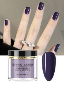 pinpai 1 Jar Nail Dipping Powder - Navy Blue - Navy Blue - View 1