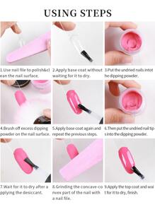 pinpai 1 Jar Nail Dipping Powder - Navy Blue - Navy Blue - View 4