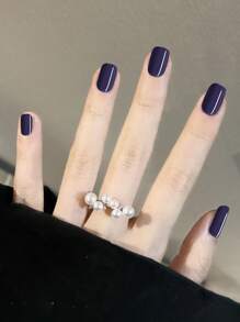 pinpai 1 Jar Nail Dipping Powder - Navy Blue - Navy Blue - View 2