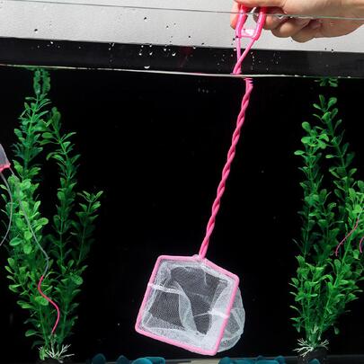 Hình vuông Màu hồng Bể cá Làm sạch Lưới , Lưới mịn Loại bỏ Dư lượng &