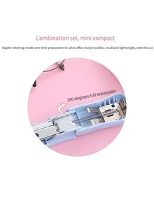 1pc Random Mini Stapler , Portable And Cute Office Stapler With Staples - Multicolor - View 2