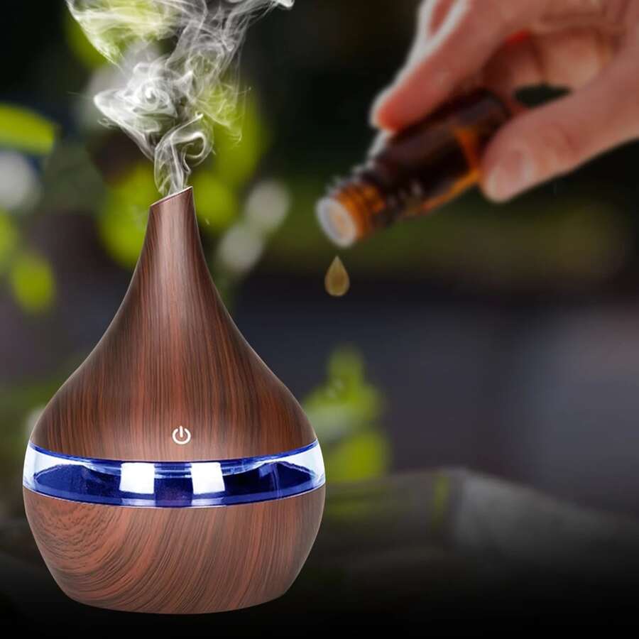 Difusor De Aroma Humidificador De Aire Eléctrico Fabricante De Niebla Fresca Con Lámpara Led, Difusor De Aceite Esencial