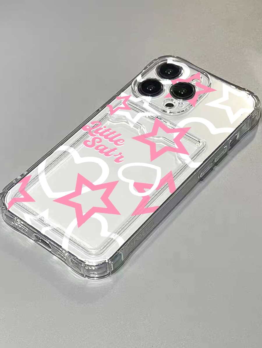 Star Pattern Clear Phone Case,International Version, Not The Domestic Version - Multicolor - View 1