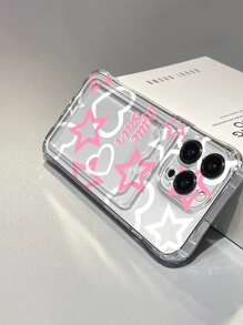 Star Pattern Clear Phone Case,International Version, Not The Domestic Version - Multicolor - View 2