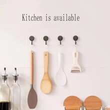 10pcs/set Traceless Adhesive Kitchen/bathroom/living Room/key/cap Wall Hooks, No Drilling Needed