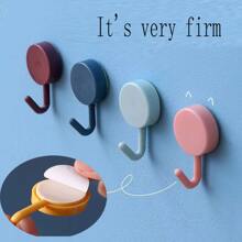 10pcs/set Traceless Adhesive Kitchen/bathroom/living Room/key/cap Wall Hooks, No Drilling Needed