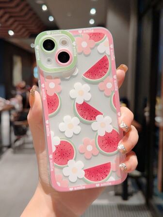 西瓜繪畫透明手機殼