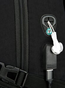 Mochila antirrobo para hombres Mochila impermeable para computadora portátil de 15.6 pulgadas Bolsa de viaje Mochila de trabajo con carga USB Mochila de viaje Mochilas Mochila escolar Mochila para hombres para vacaciones Viajes de negocios Hospital al aire libre Regreso a la escuela para hombres y niños Artículos esenciales para viajes de estudiantes Accesorios de viaje - Negro - Ver 6