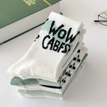 7 Đôi Tất Ống Giữa Cho Nữ Phong Cách Ins Tất Phù Hợp Cho Mọi Trận Đấu Hệ Thống Rừng Cực Kỳ Hấp Dẫn Quần Áo Mùa Thu Xanh Học Sinh Thể Thao Ống Dài - Nhiều màu - Xem 2