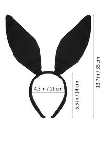 1入組兔子耳朵髮帶髮箍髮飾適合女士