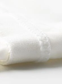 Manga corta deportiva protectora solar de seda de hielo para correr, anti UV y protección solar - Blanco - Ver 5