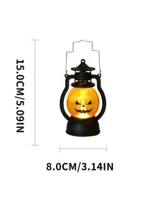1入組南瓜燈萬聖節裝飾燈創意油檯燈/手提迷你馬燈