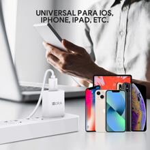 1Hour 10W IPhone Charger IOS IPad Adapter - White - View 5