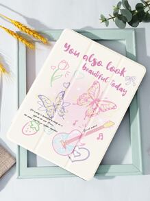 Butterfly Guitar Case Compatible With IPad With Pen Holder, Supports Automatic Sleep/Wake Lid - Multicolor - View 5