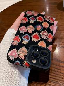 Valentines 2000s Fashion Y2K Heart Pattern Phone Case - Multicolor - View 3