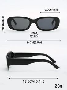 5副男女通用复古时尚眼镜，适合运动、街头穿搭、度假、旅行、钓鱼、驾驶、海滩、户外活动、节日、郊游、街头风配饰、运动、派对等场合 - 黑色 - 查看 5