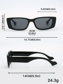 5副男女通用复古时尚眼镜，适合运动、街头穿搭、度假、旅行、钓鱼、驾驶、海滩、户外活动、节日、郊游、街头风配饰、运动、派对等场合 - 黑色 - 查看 8