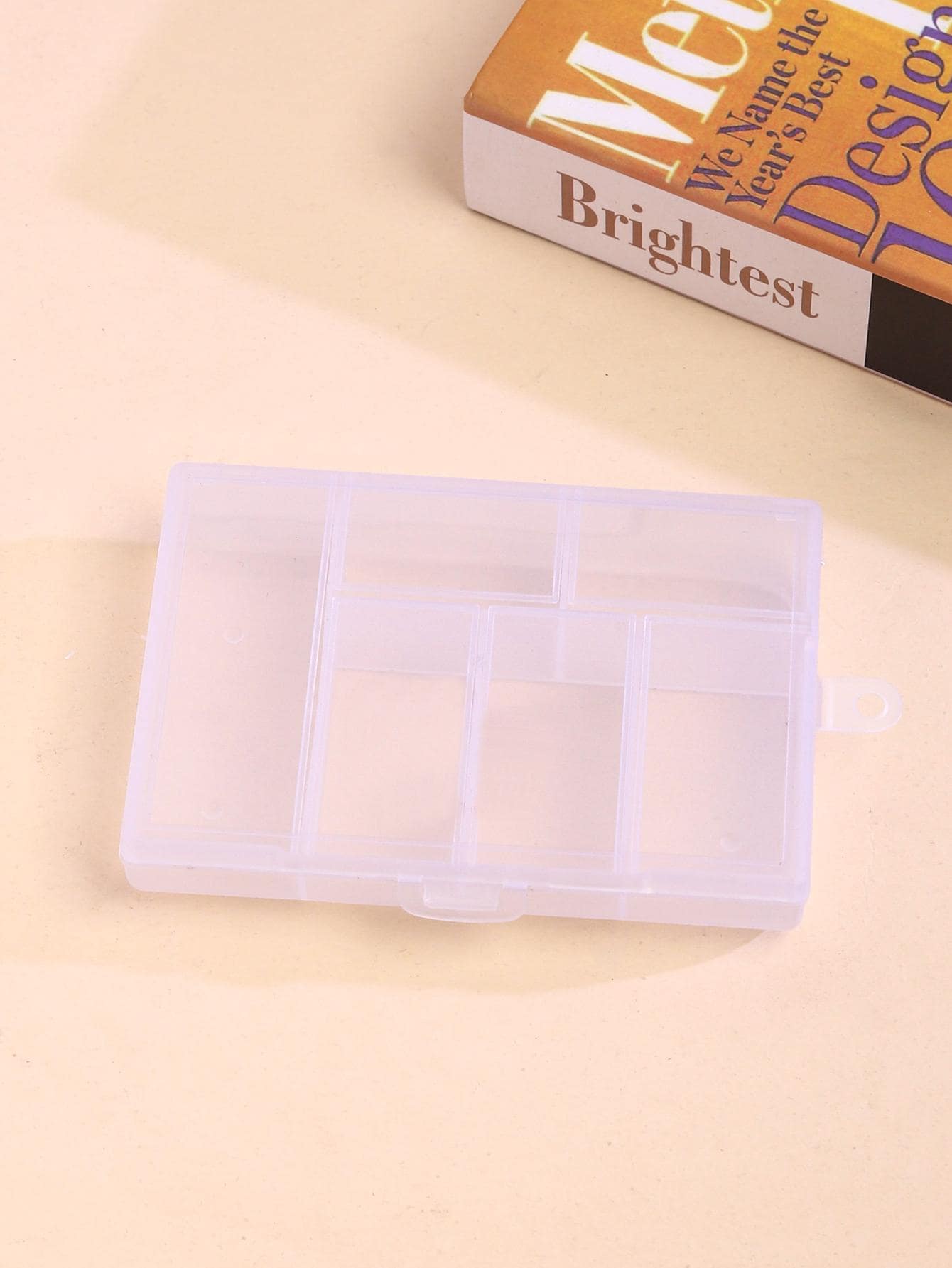 Transparent Multi-compartment Storage Box - Clear - View 1