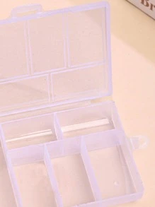 Transparent Multi-compartment Storage Box - Clear - View 4