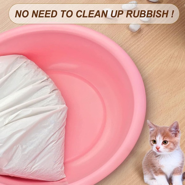 7 count, Sifting Cat Litter Box Liners Bags with Holes Durable with