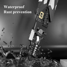 1入組汽車剝線鉗,多功能剝線鉗,五金工具適用於纏繞,切割,剝和捲邊 - 淺灰色 - 查看 3