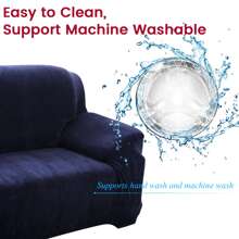1/2/3/4 Seaters Sofa Covers Stretch Velvet Couch Covers Soft Sofa Slip Covers Furniture Covers - Màu xanh hải quân - Xem 7