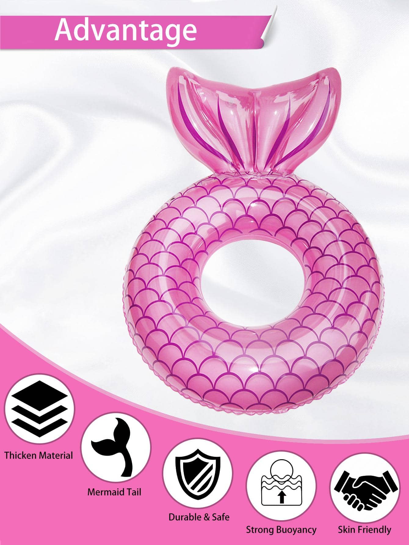 Mermaid Tail Design Pool Swimming Ring SHEIN EUR
