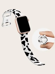 运动表带兼容 表带 49 毫米 46 毫米 45 毫米 44 毫米 42 毫米 41 毫米 40 毫米 38 毫米女款硅胶花卉印花不褪色图案设计表带适用于 系列 11、10、9、8、7、6、5、4、3、2、1、SE、Ultra 3/2/1 - 彩色 - 查看 3