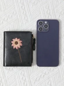 Sunflower Pattern Bi-Fold Short Wallet Portable Cash White-Collar Workers For Female College Work Business Commute Office For Anniversary For Couple For Birthday Gift On Valentine Day Gift Gift For Women Wallet Purse Wallet Small Wallet