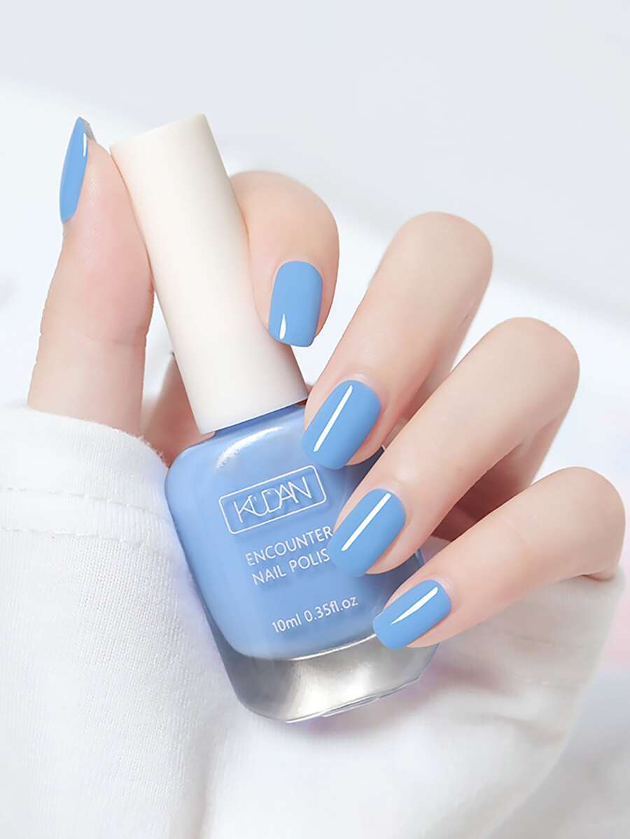 Nail Polish - Peel Off, Fast Drying, Long Lasting, Zero Smell, 40 Color Options, Suitable For Summer, Helps You Look Fairer - Màu xanh lam - Xem 1