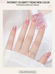 Nail Polish - Peel Off, Fast Drying, Long Lasting, Zero Smell, 40 Color Options, Suitable For Summer, Helps You Look Fairer - Màu xanh lam - Xem 5