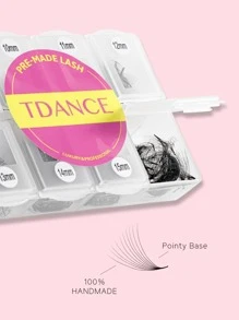 TDANCE 10D Mieszany 8-15mm Długość Wykonany ręcznie Wstępnie przygotowane Luźny Wentylatory Spiczasta podstawa 600 Wentylatory