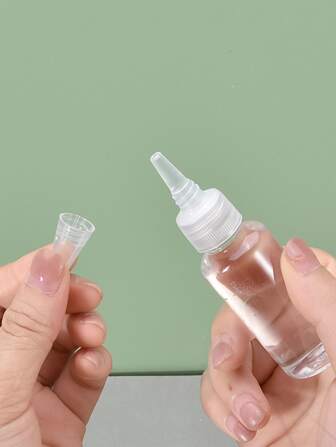 1 Pieza 30ml Botella Transparente De Cuentagotas Flexible Con Punta Fina, Botella Blanda De Plástico A Prueba De Fugas Para Subempaque De Loción De Viaje Y Vacación