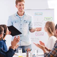 54入組磁性幹擦標籤姓名盤子標籤靈活可重複使用熒光色姓名貼紙彩虹邊框適用於冰箱工藝學校辦公室顏色 - 彩色 - 查看 7