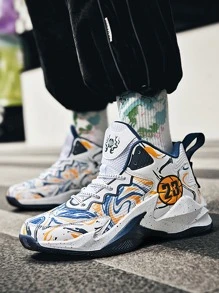 Nam Giày thể thao 2023 Mới Mùa hè thoáng khí Bóng rổ Giải trí Thể thao Giày Chạy bộ Đối với Thanh thiếu niên Và Sinh viên - Nhiều màu - Xem 1