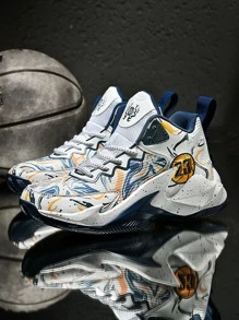 Nam Giày thể thao 2023 Mới Mùa hè thoáng khí Bóng rổ Giải trí Thể thao Giày Chạy bộ Đối với Thanh thiếu niên Và Sinh viên - Nhiều màu - Xem 4
