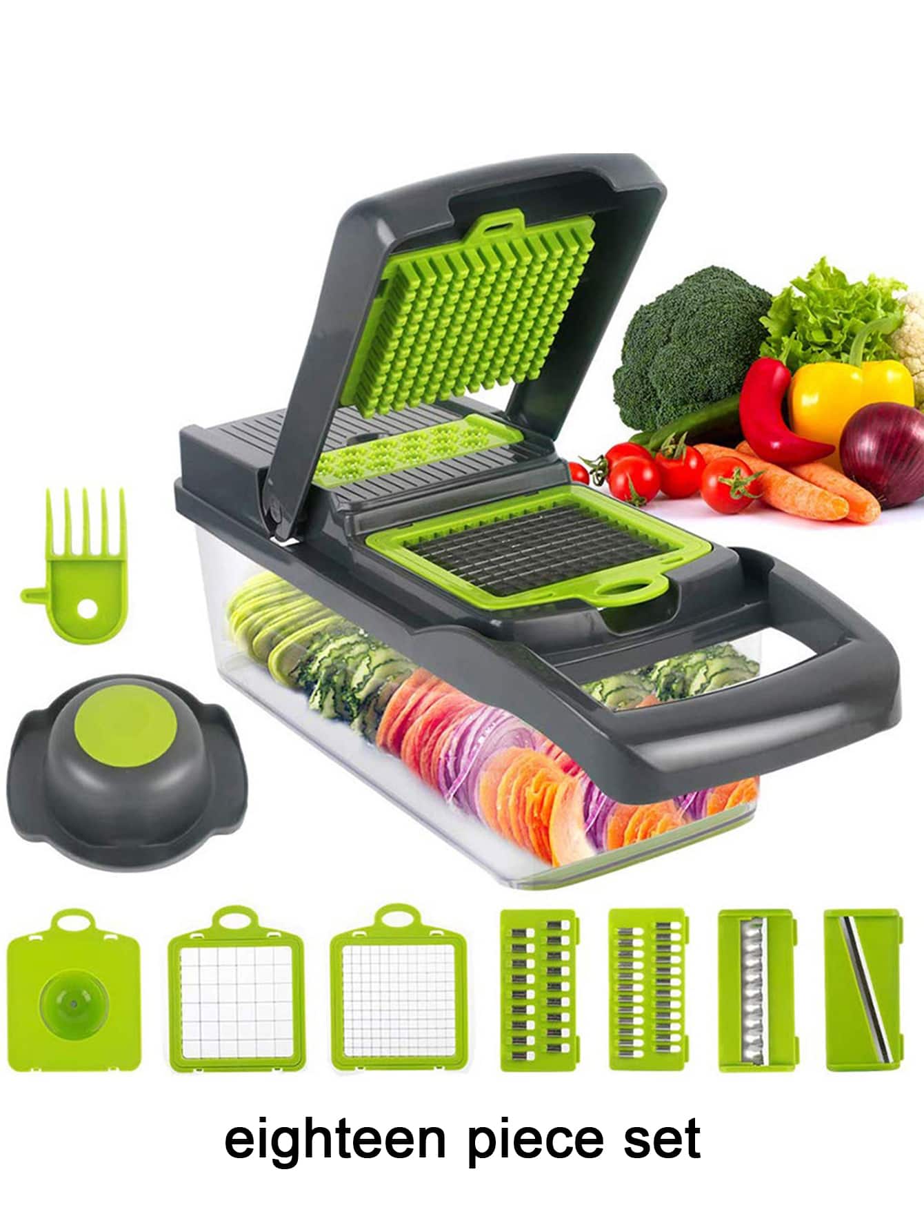 Vegetable Chopper 18in1 Veggie Choppers, Food Dicer Onion Chopper