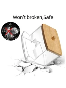 1100/1800/2300 毫升可再填充洗衣粉分配器空罐，用于粉末柔顺剂漂白剂储存容器，带标签，浴室配件储存，浴室储存罐 - 無色 - 查看 5