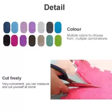 12pcs Simple Polyester Indoor Outdoor Rugs, Cropable Washable Rose Red Rugs For Home - Hot Pink - View 10