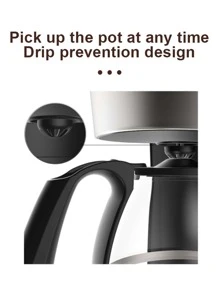 1入組sokany插電式750ml自動濃縮咖啡機cm-102 650w高功率一鍵操作,方便快捷,高壓提取,長效保溫,可製作6杯,不滴漏設計,易於清洗,耐高溫手柄 - 黑色 - 查看 5