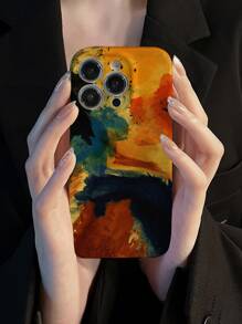 苹果油画图案手机壳 防水防震防摔防刮 - 彩色 - 查看 3