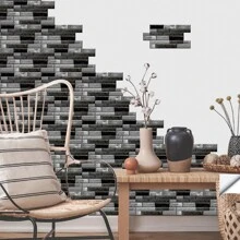 New Kitchen Stickers, Heat Resistant, Waterproof, Oil-Proof, Self-Adhesive Wall Decals For Home Decoration, Suitable For Kitchen, Bathroom, Marble, Tile Walls - Black - View 9