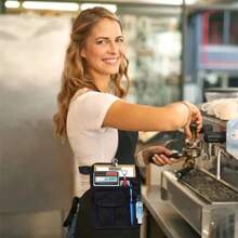 Multifunctional Waiter Waist Bag With Apron And Belt, Restaurant Money Pouch - Black - View 1