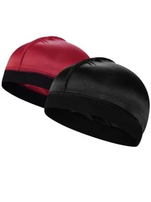 Awegeo Turban pentru bărbați 1/2/4/6/8buc, șapcă ondulată, șapcă sportivă, elastică, elastică, respirabilă, cu bandă de transpirație, pepene verde