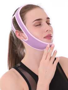 1pc Anti-snoring Chin Strap To Prevent Mouth Breathing And Talking In Sleep - Purple - View 5