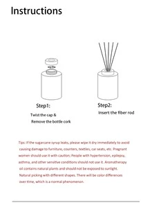 1pc Flameless Aroma Reed Diffuser For Freshening Air In Bedroom, Living Room, Bathroom - Rose - View 3