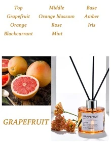 1入組火焰香薰機適用於臥室,客廳,浴室,帶清新香調空氣藤蔓香氛裝飾用品 - 葡萄柚 - 查看 2