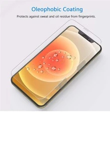 4pcs/pack Tempered Glass Screen Protector Compatible With Iphone 14/13/12/11 Pro Max/12mini/xs/xr/7/8/6 Plus/6g/6s/8g, Protection Against Drop, Dust And Water - Clear - View 2