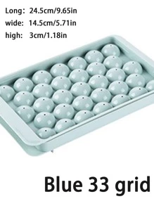 قطعة واحدة أزرق صينية ثلج مع 33شبكة مكعب ثلج قوالب مشتمل غطاء , الى DIY جليد كرة , مثلج مشروبات , ثلاجة جليد
