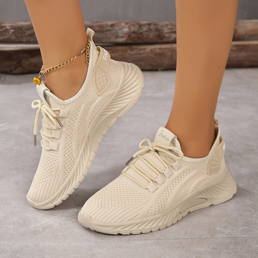 Tenis para correr livianos para mujer, zapatillas deportivas transpirables para tenis exteriores con cordones cómodos para caminar de YQUS